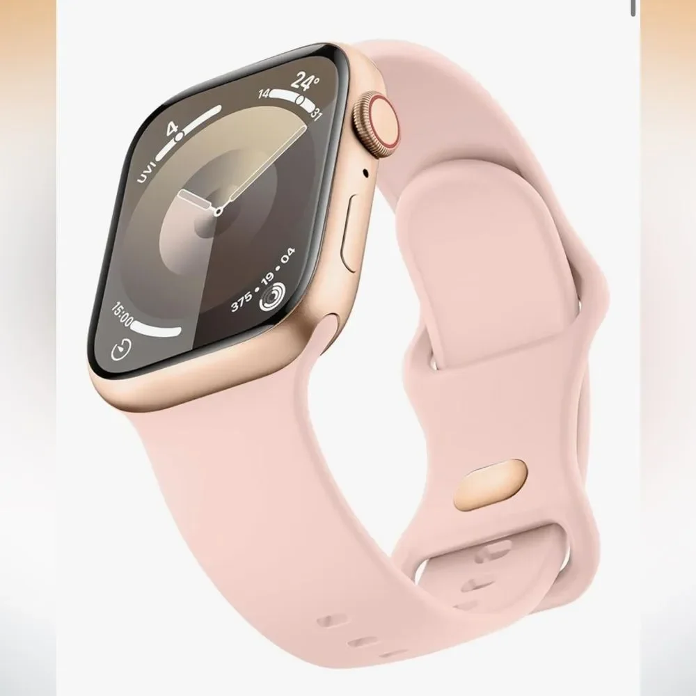 Apple Watch Silicone Sport Band: Pink